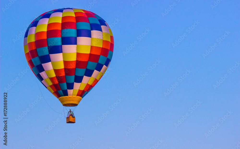 Bright Multi Colored Hot Air Balloon Bright Multi Colored Hot Air Balloon