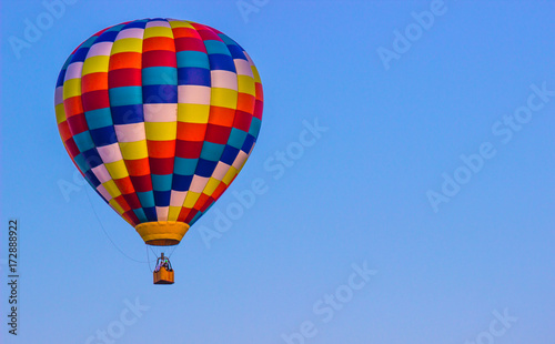 Bright Multi Colored Hot Air Balloon