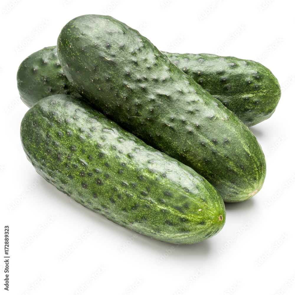 Cucumber vegetable isolated on white background cutout Cucumber vegetable isolated on white background cutout