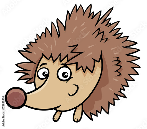 cartoon hedgehog animal character
