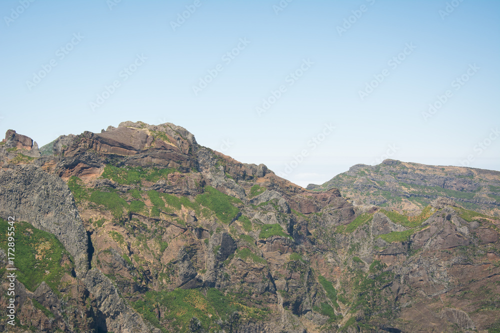 Ausblick auf Berge in Madeira