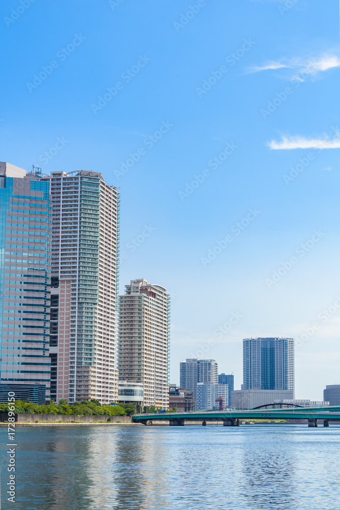 Obraz premium 豊洲の高層マンション群