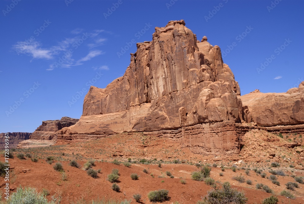 Sandstone Tower in Arches National Park