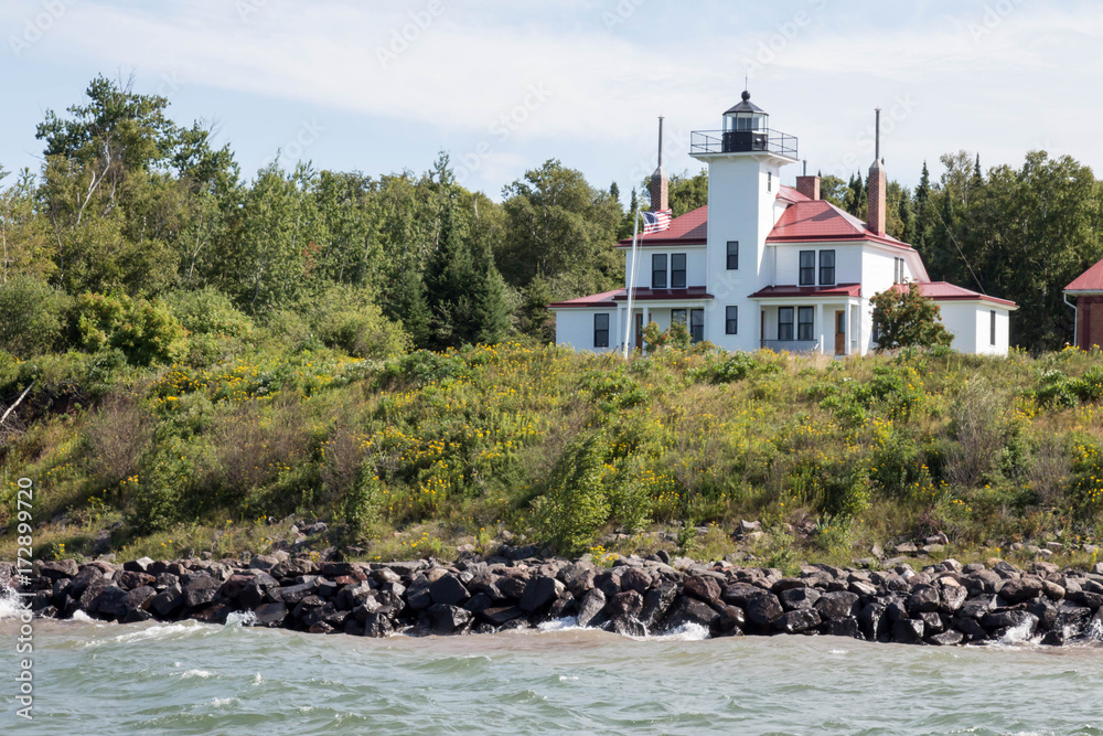 Lighthouse on an Apostle Island in Lake Superior