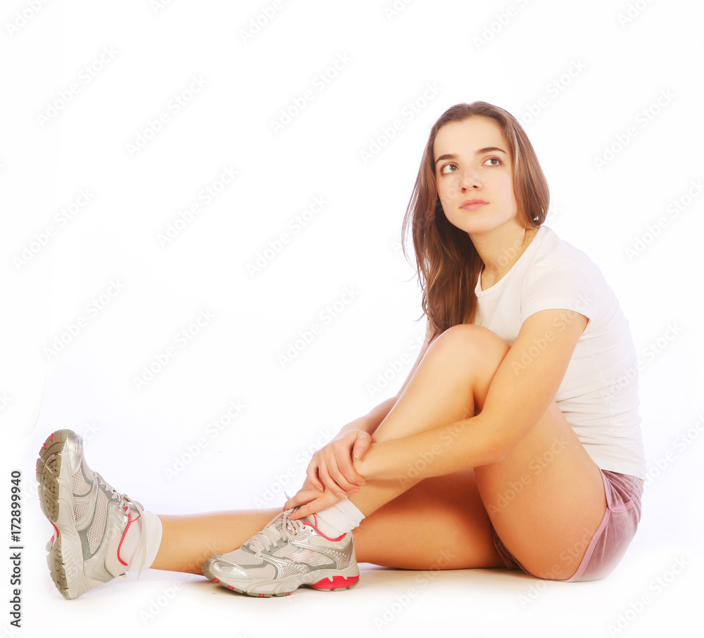 Fototapeta premium woman doing fitness