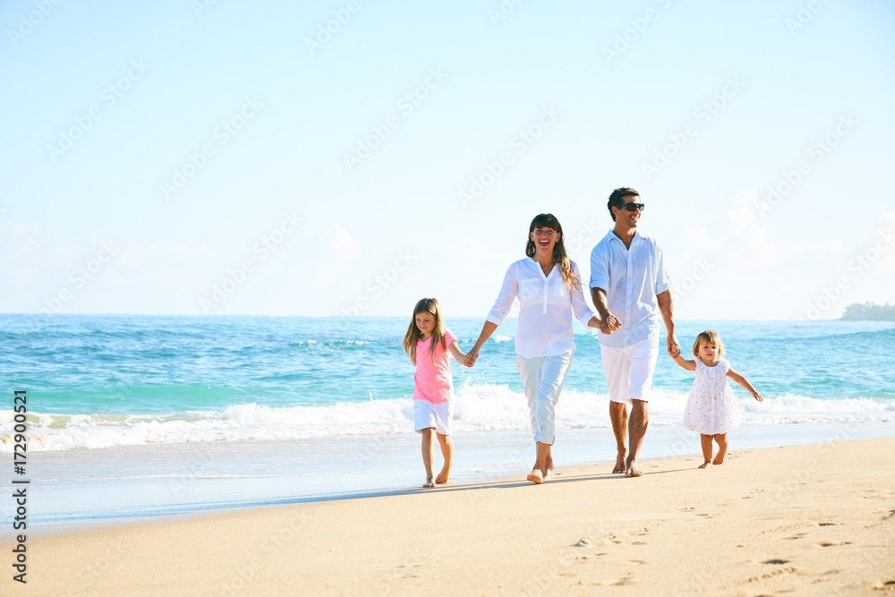 Happy Family on the Beach