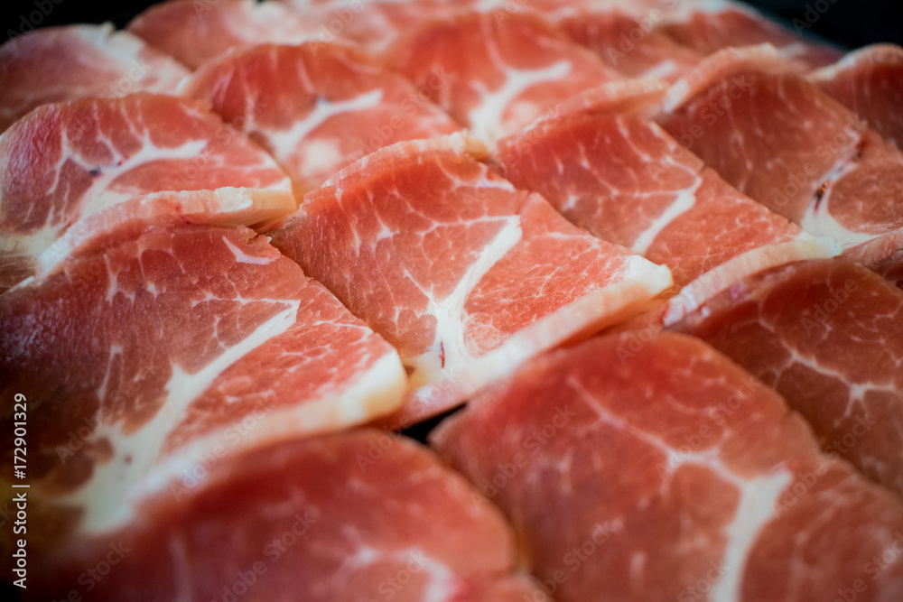 Sliced pork Sliced pork