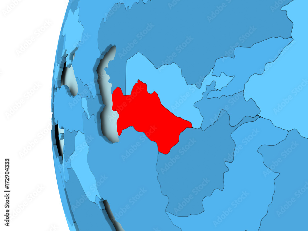 Fototapeta premium Map of Turkmenistan