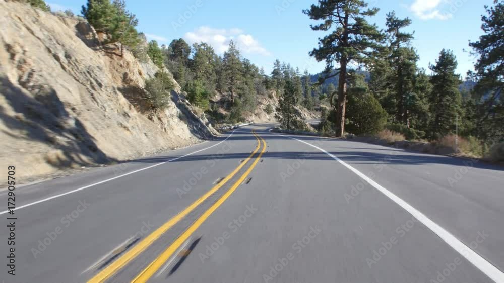 Drivers POV in rural California, USA, with shadows of trees, shot on R3D Drivers POV in rural California, USA, with shadows of trees, shot on R3D