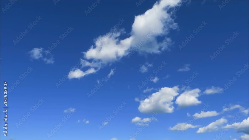 流れる雲 タイムラプス 青空 流れる雲 タイムラプス 青空