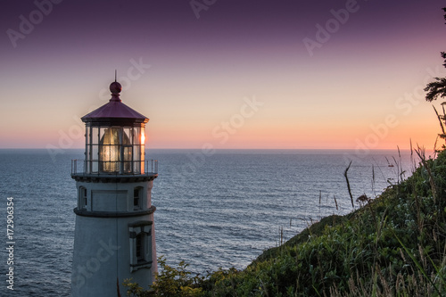 Heceta Head Lighthouse at Sunset