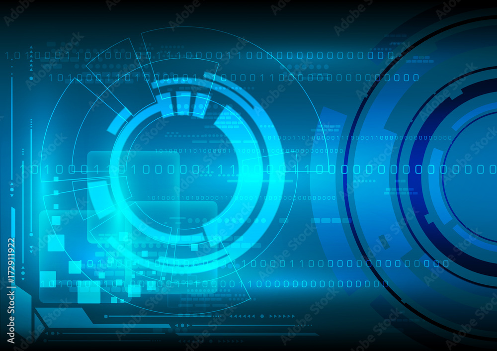 Abstract futuristic digital technology background. Illustration Vector Abstract futuristic digital technology background. Illustration Vector