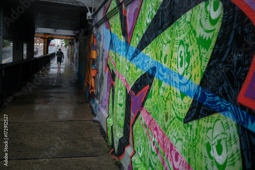 Urban contemporary culture. Graffiti and streetart.