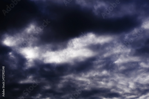 sky with dark clouds background