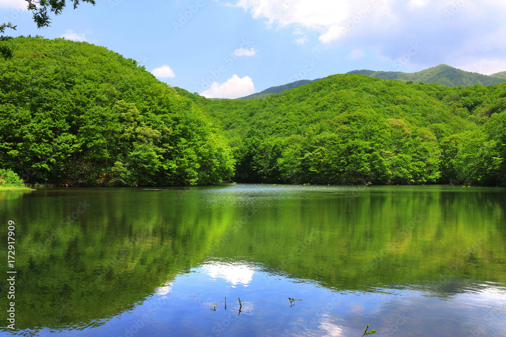 曲沢沼（裏磐梯・北塩原村）