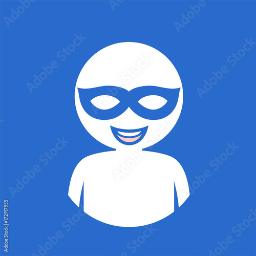 funny face with mask