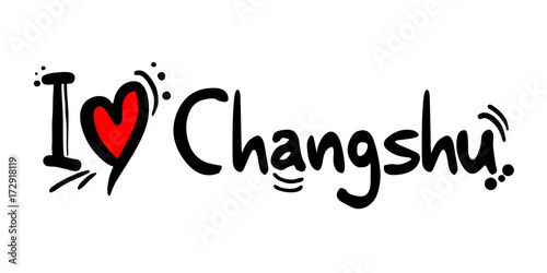 Changshu city of China love message photo