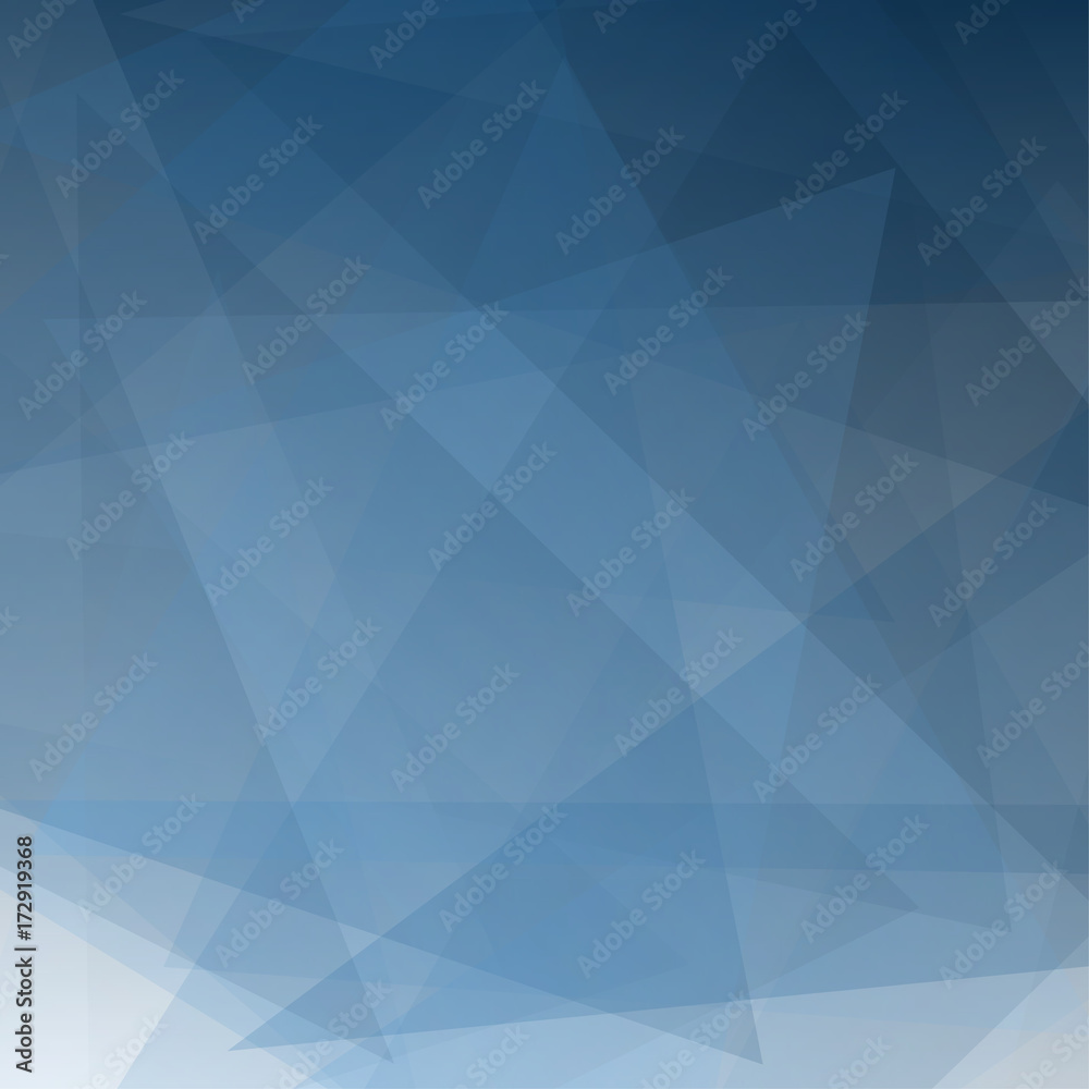 Fototapeta premium Abstract blue gradient perspective geometric shapes overlap on white background, Vector illustration