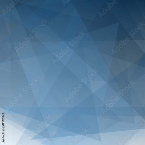 Abstract blue gradient perspective geometric shapes overlap on white background, Vector illustration