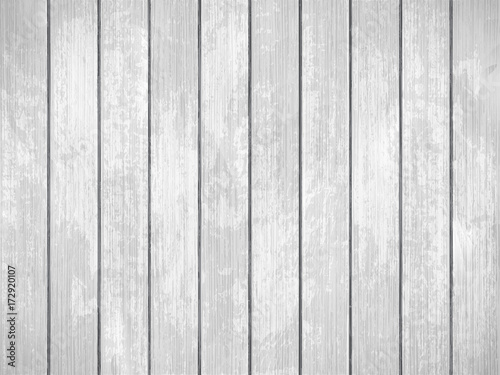 White wood vector illustration. Wooden background, light textured pattern, white oak. White and grey light wooden grunge desk.