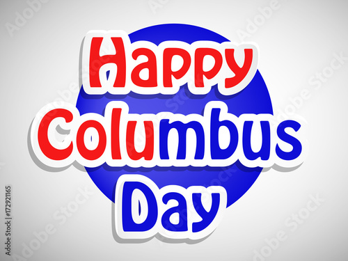 illustration of elements of Columbus Day Background