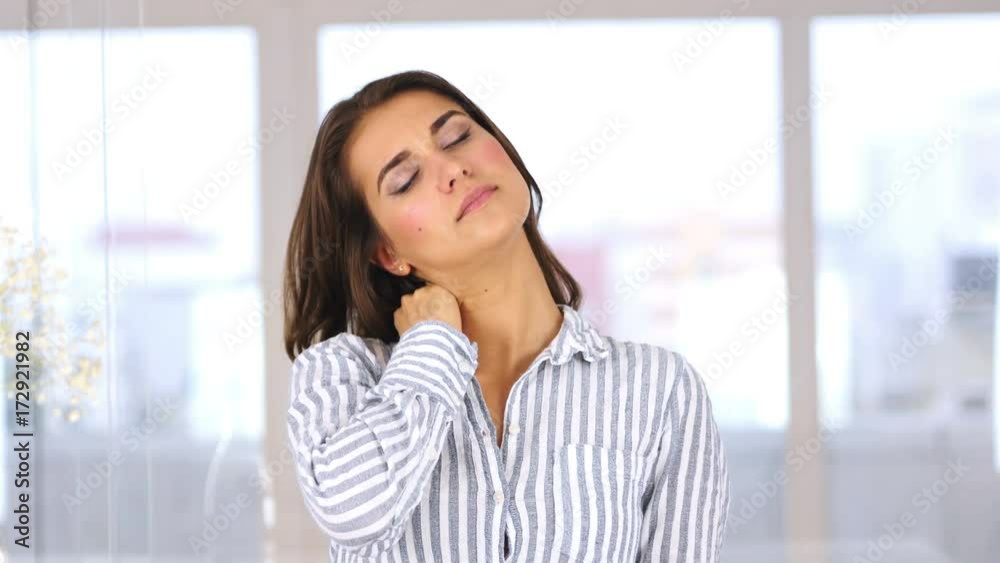 Tired Creative Designer Woman at Work, Portrait Tired Creative Designer Woman at Work, Portrait
