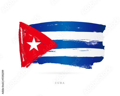 Flag of Cuba. Abstract concept