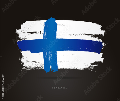 Flag of Finland. Abstract concept