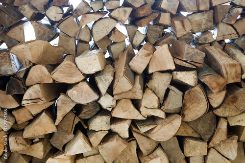 CLose up Natural Firewood against daytime light