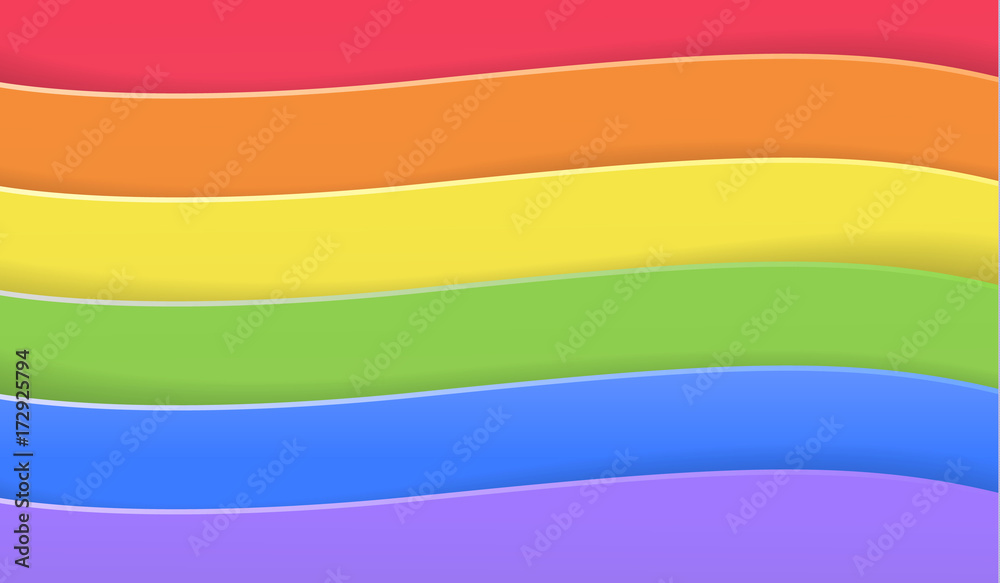 Rainbow paper art background cute vector illustration Rainbow paper art background cute vector illustration