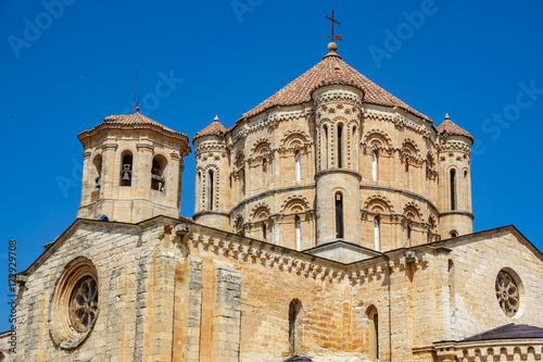 Tordesillas church against blue sky