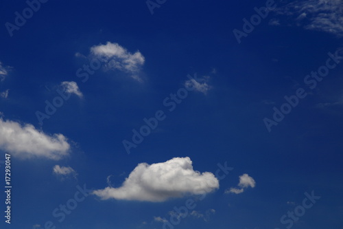 Fototapeta Naklejka Na Ścianę i Meble -  Many small cloud on blue sky