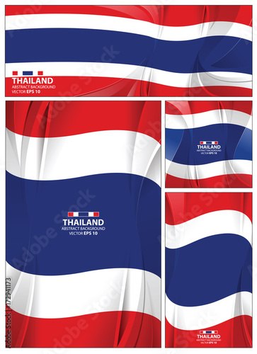 Abstract Thailand Flag Background