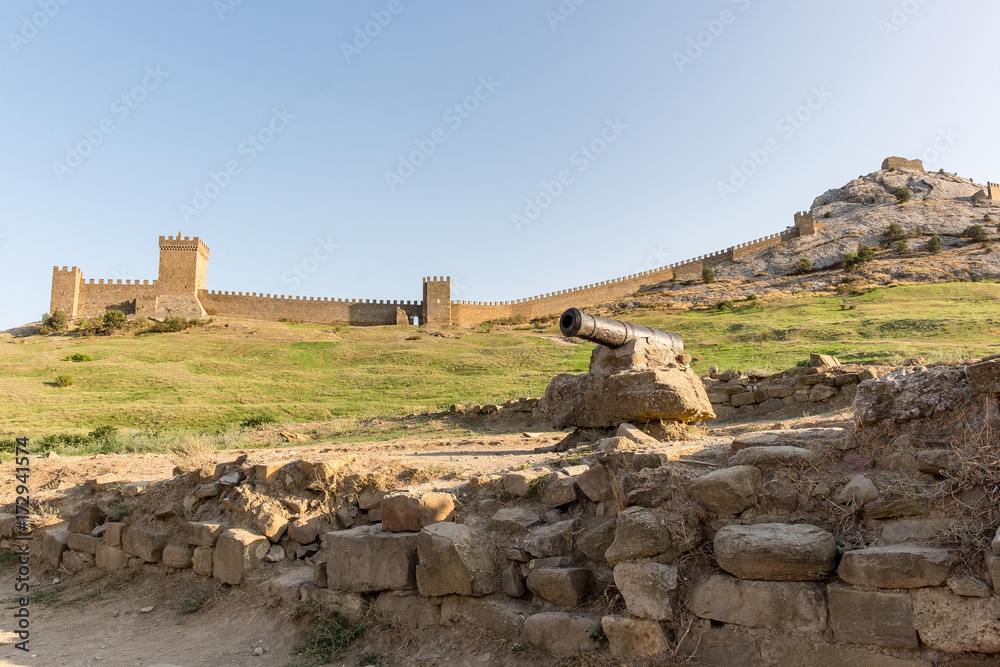 Genoese fortress in the city of Sudak