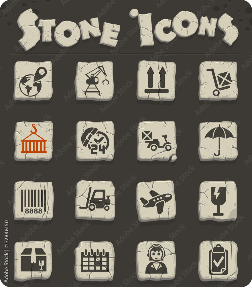 logistic icon set logistic icon set