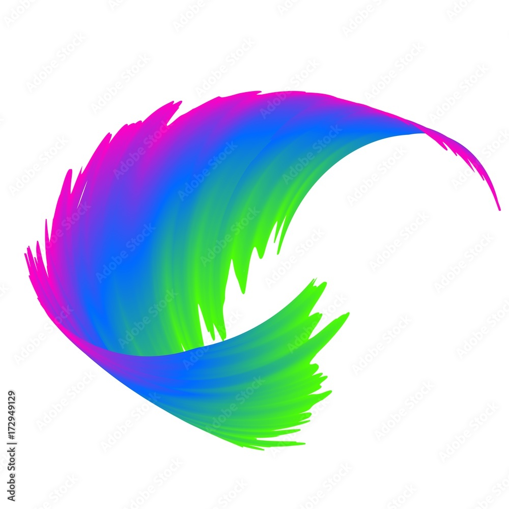 abstract colorful rainbow wave background Vector illustration