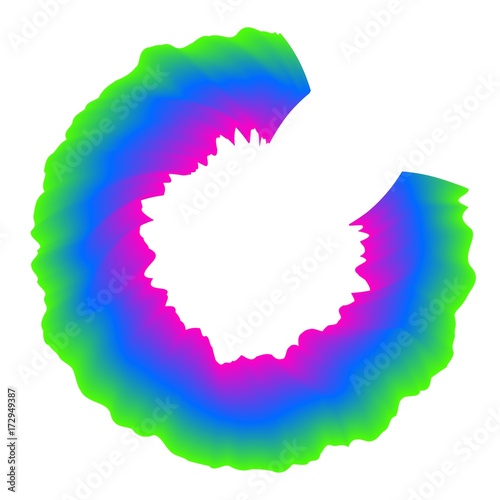 abstract colorful rainbow wave background Vector illustration photo