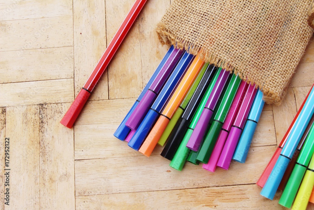 Obraz premium Magic pen a lot variety of colorful