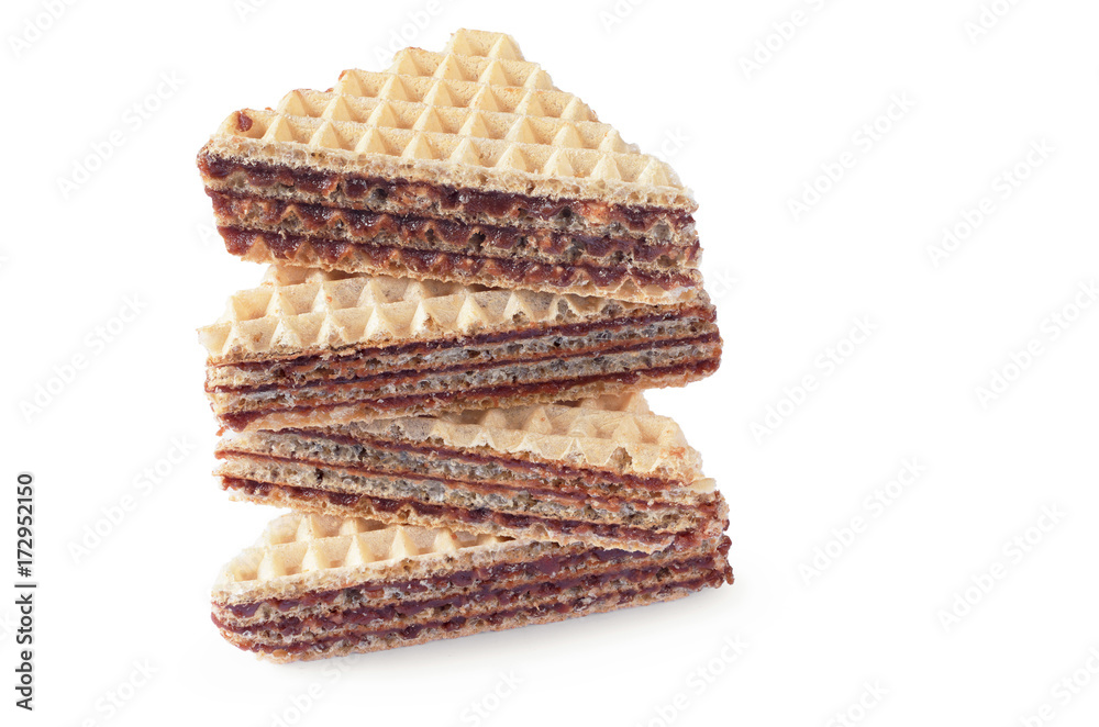 Wafers with chocolate