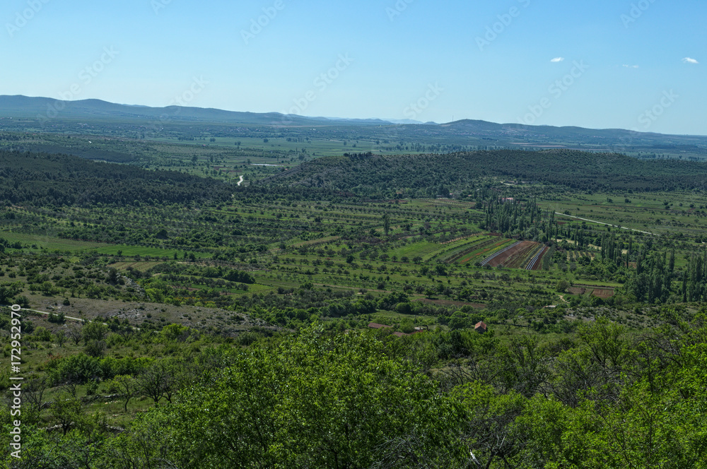 View on valley from Bribir fortress, Dalmatia