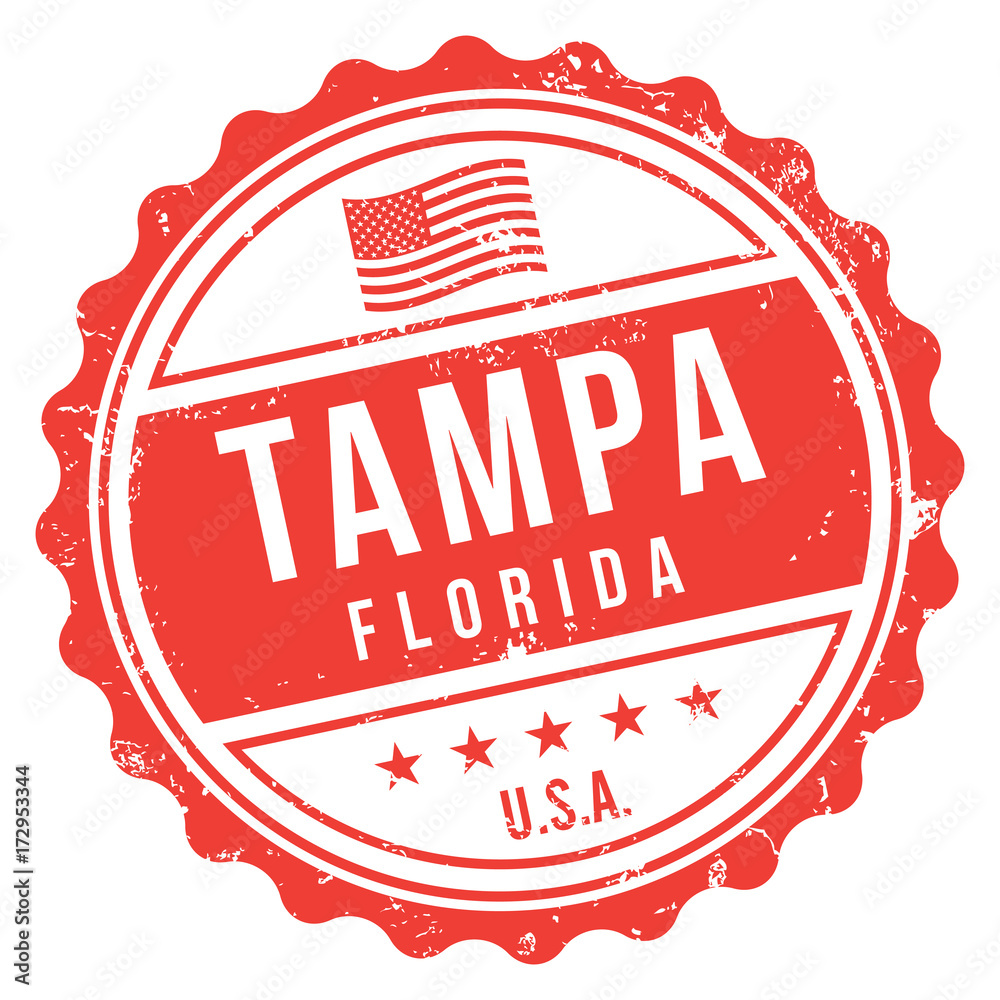 Tampa Florida Stamp Stock Vector Adobe Stock