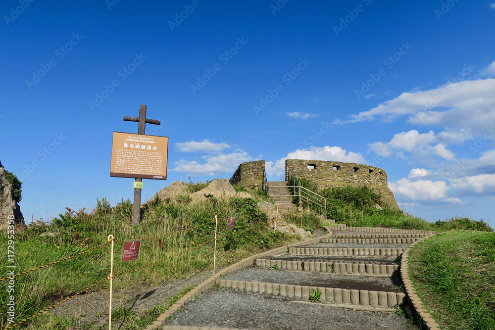 Obraz premium 種差海岸 葦毛崎展望台