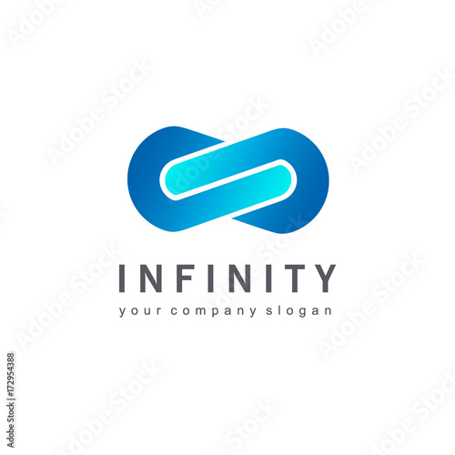 Vector logo design for business. Infinity sign