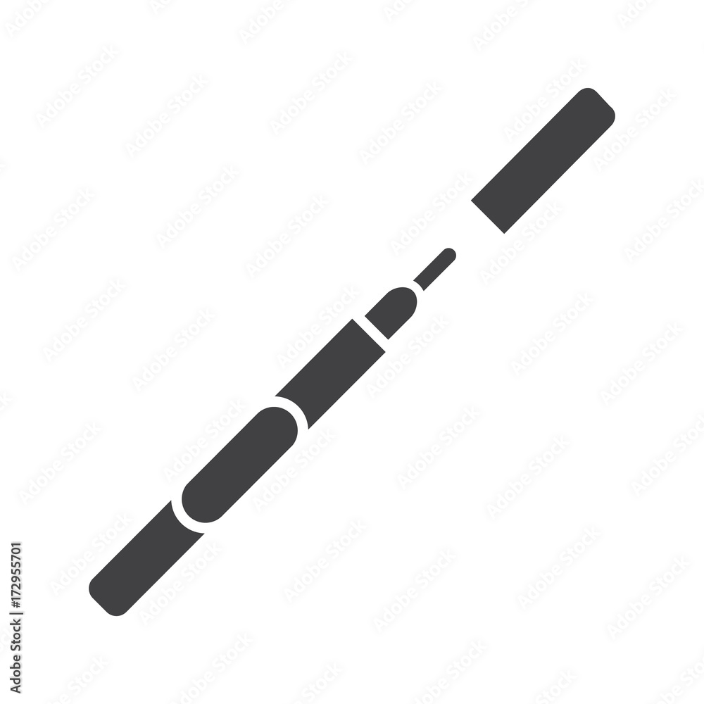 Eyeliner glyph icon Eyeliner glyph icon