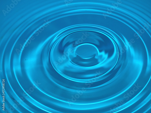  Cerchi nell'acqua azzurra concentrici per sfondo astratto photo