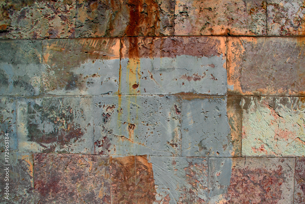 Texture of an old dirty rusty brick wall Texture of an old dirty rusty brick wall