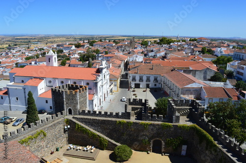 Vue de la ville portugaise de Beja, région de l'alentejo