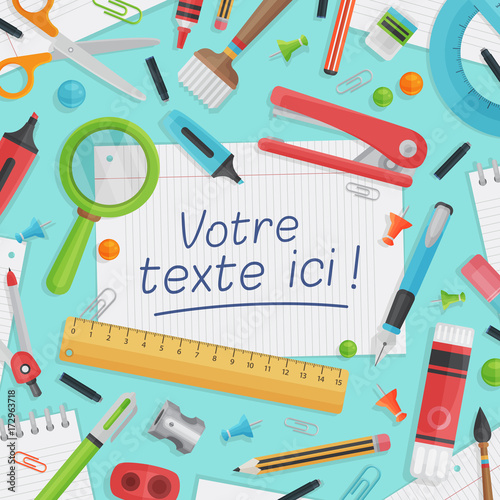 fournitures de bureau - bannière personnalisable