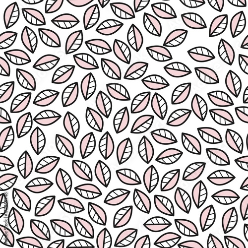 Vector seamless pattern in abstract style. The neutral background. © Daria