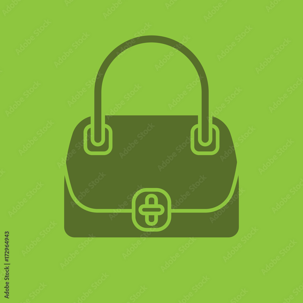 Women's handbag glyph color icon Women's handbag glyph color icon